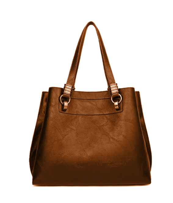 Leather hand bag