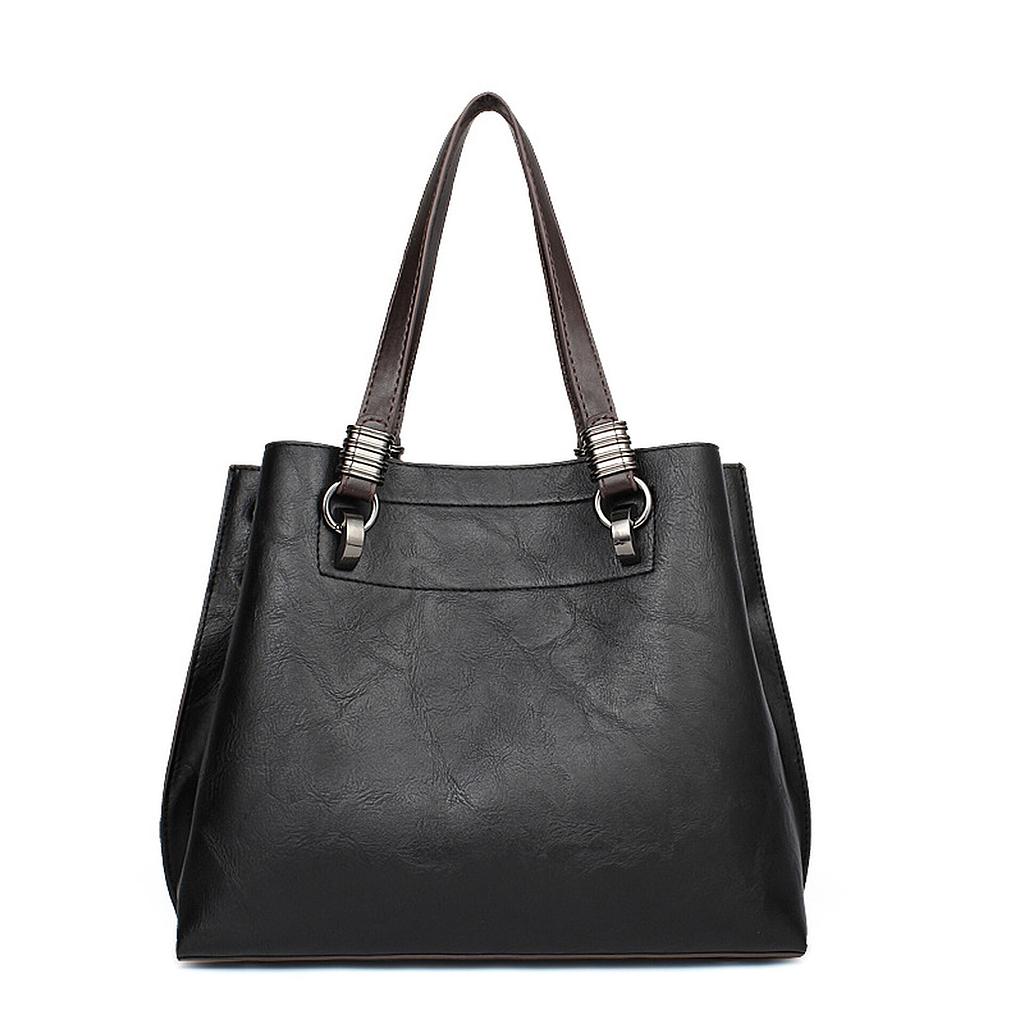 Leather hand bag